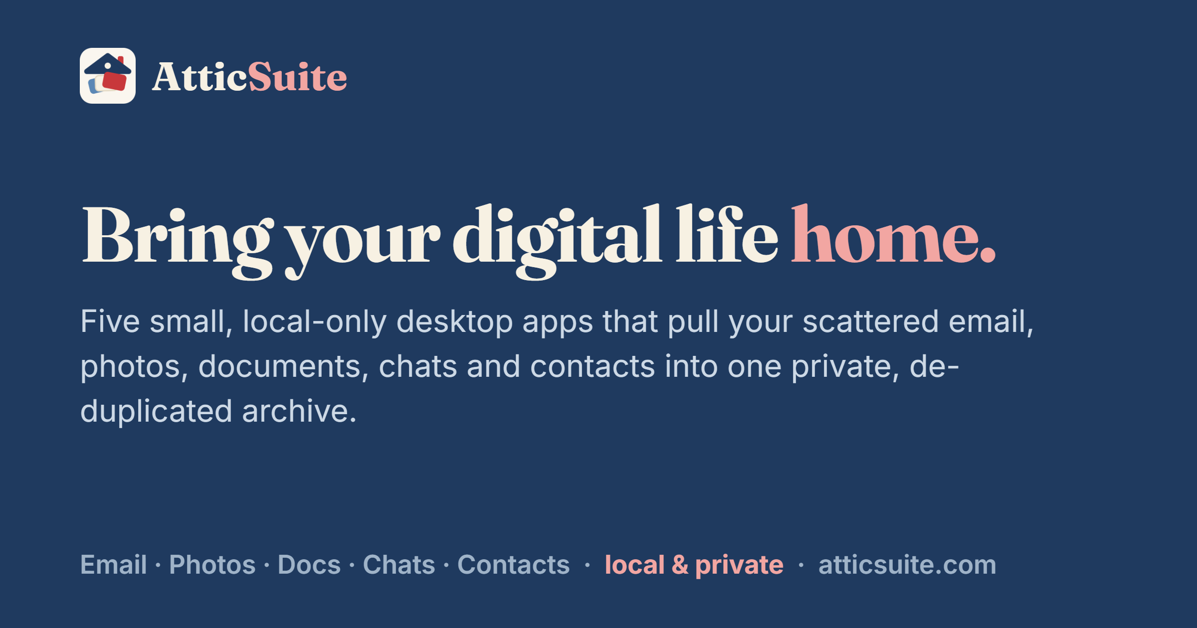 I turned my family's 25-year data mess into 5 local desktop apps (no cloud, no AI) — launching on 